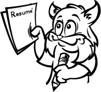 Bobcat holding resume