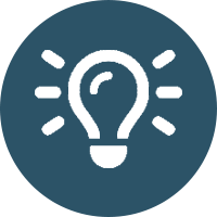 Lightbulb icon representing an idea