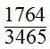 Simply this fraction 1764 over 3456