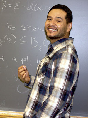 Michael Lopez, COCC graduate and math professor at Linn-Benton Community College. Photo courtesy of Oregon State University.